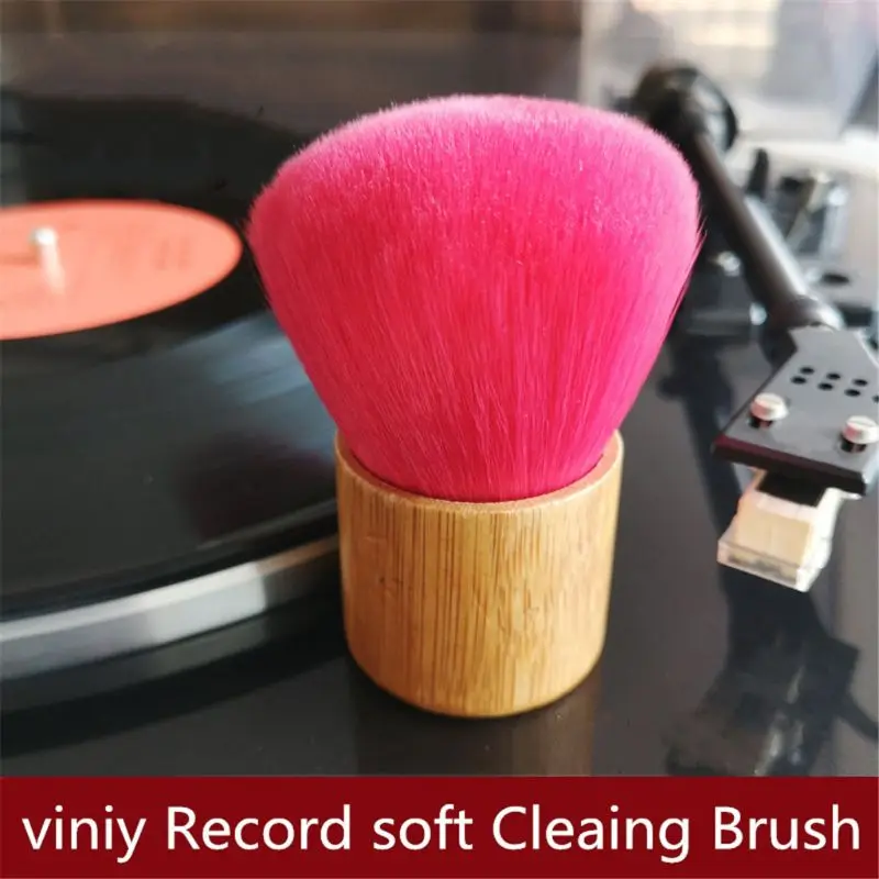 1PC Drevenou Rukoväťou, Čistiaca Kefka Soft Brush Cleaner pre Vinyl LP Hráč Príslušenstvo