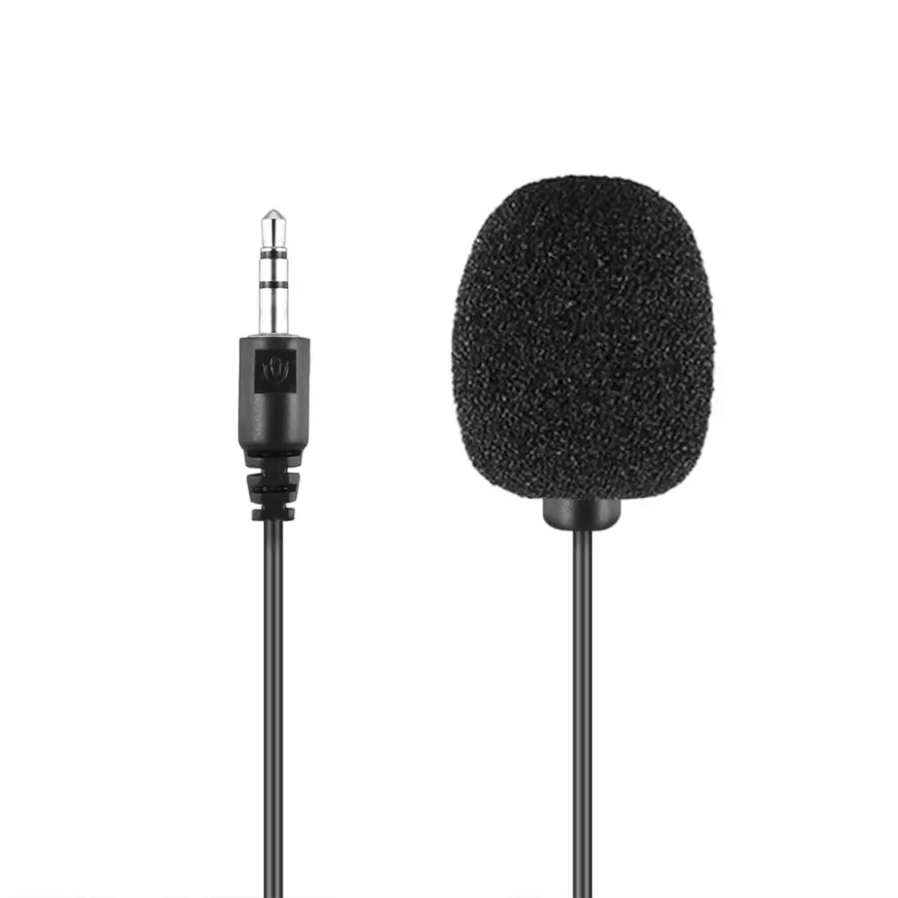 2020 Nieuwste Externe Draagbare 3,5 Mm Handsfree Mini Káblové Pripojenie Clip-On Revers Lavalier Microfoon Voor Pc, Notebook, 3,5 Mm Externe