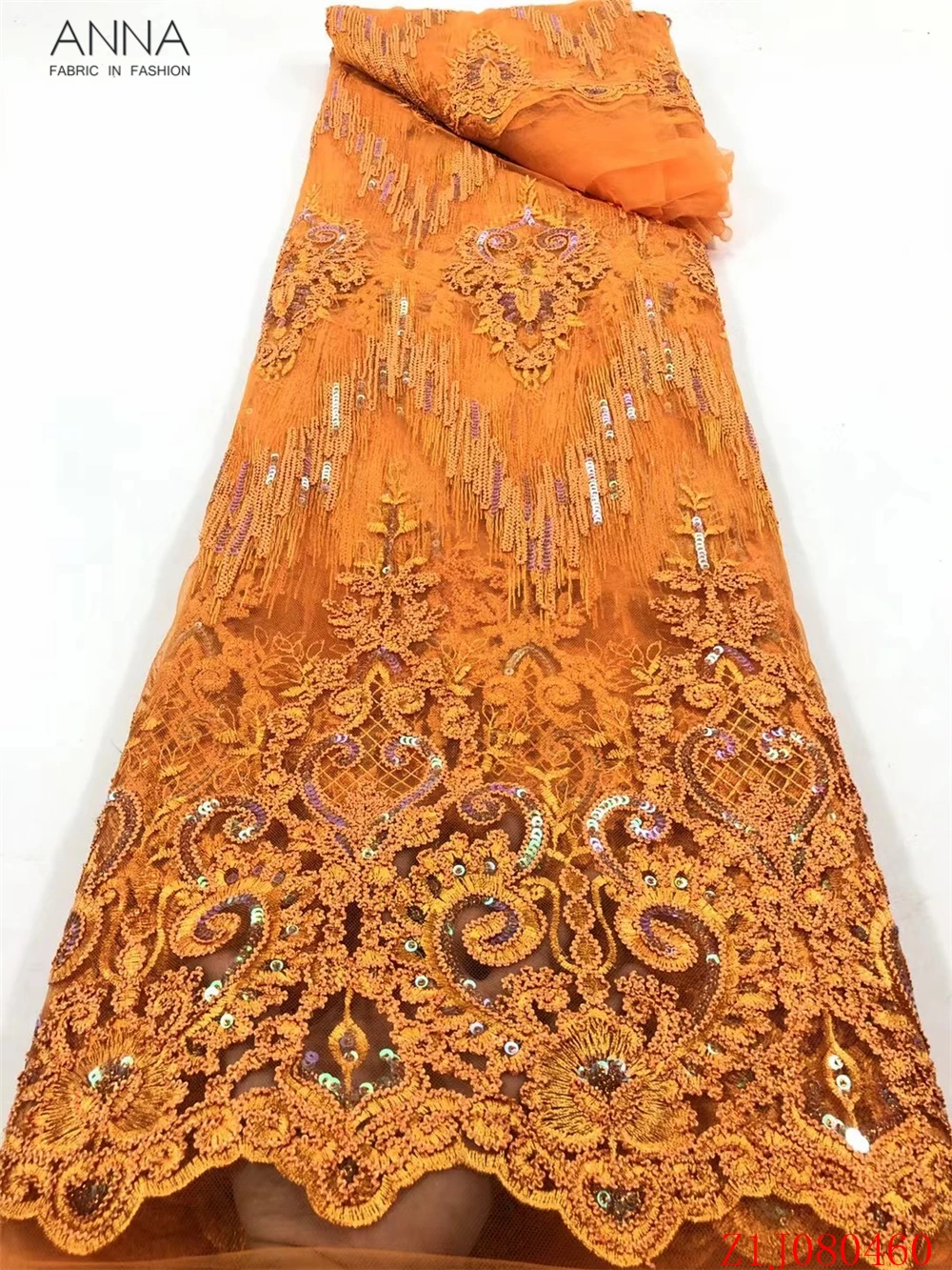 Anna výšivky sequin textílie 2021 vysokej kvality nigérijský afriky čipky textílie 5 dvore francúzskeho strany svadobné čipky pre šitie šiat