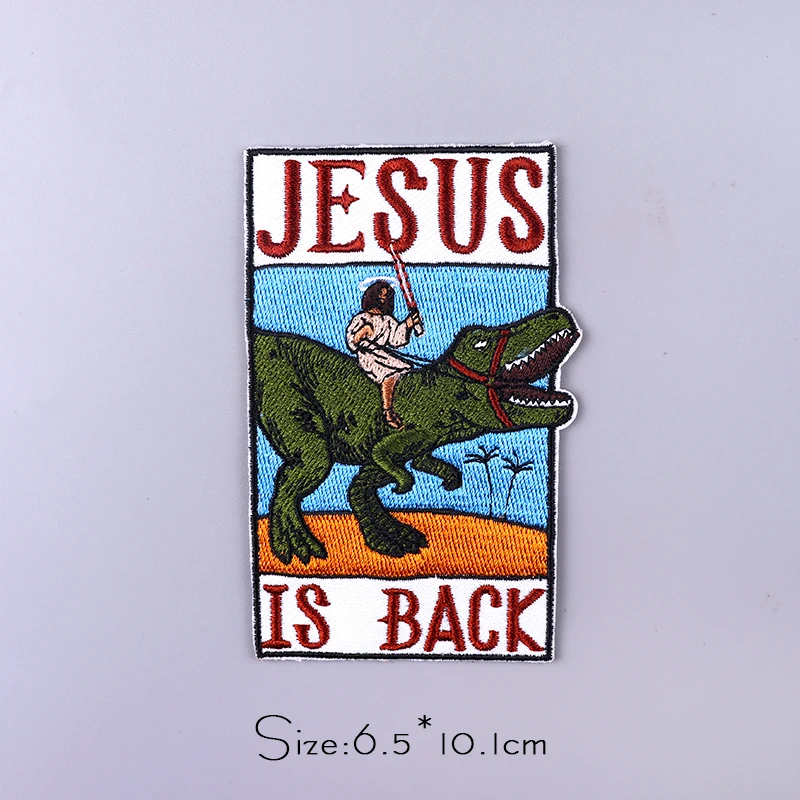 Ježiš Dinosaura Patch DIY Lebky Vyšívané Patch Pre Oblečenie Thermoadhesive Škvrny Žehlička Na Škvrny Na Oblečení Pruhy Odznak