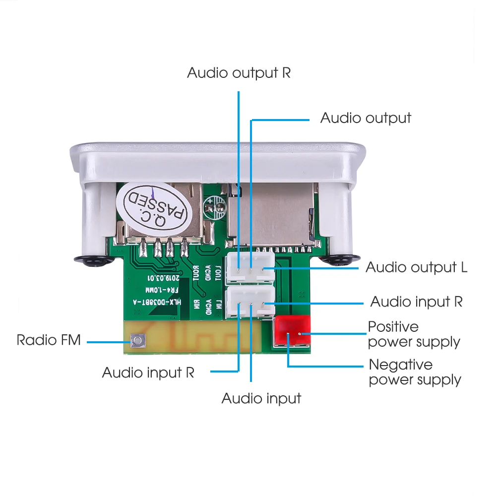 Mini 5V 12V Auto MP3 Prehrávač Dekodér Rada Audio Modul Bezdrôtového Prijímača FM Rádio, WMA, FM TF USB, 3.5 mm AUX Na Auto Príslušenstvo