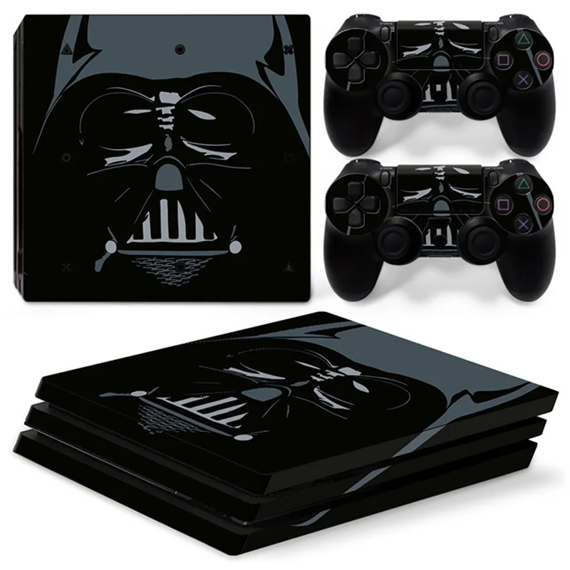 Star Wars Darth Vader Nálepku Krytu Zábal Ochranca Kože Pre Sony PS4 Pro Konzoly & 2 KS Regulátor Pokožky Kotúča, Pre PS4 Pro