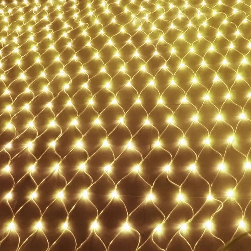 Vianočné LED Reťazec Rozprávkových Svetiel Čistý Oka Opony Vianoce Svadobné Party Vonkajšie Vnútorné Vodotesné Svietidlo EÚ Plug NIN668