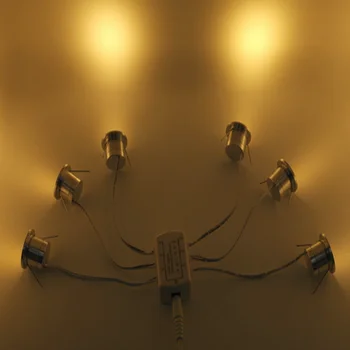 EtrnLED Vodeodolné IP65 Mini LED Spoty Stmievateľné Lampa Sada Diaľkového ovládača Strop Krytý Zapustené 1W Kúpeľ, Sauna Kabinetu Svetlá