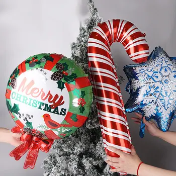 Vianočné Fóliové Balóniky Snehuliak Santa Claus Ballon Vianočný Strom Dekorácie Domov Vianoce, Nový Rok Strana Navrhne Globos Deti Darček
