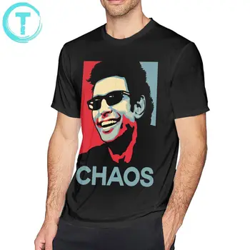 Jeff Goldblum T Shirt Ian Malcolm Chaos T-Shirt Vytlačené Bežné Tee Pánske Tričko Roztomilý 5x Tričko Bavlna