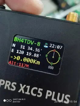 Podľa BH4TDV APRS X1C5 Plus, DIGI TRACKER IGATE GPS+WIFI+Bluetooth+ Batéria + IPS LCD