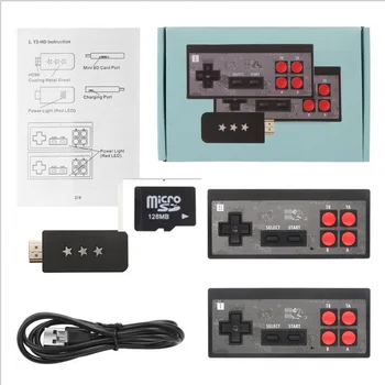 Y2 USB Bezdrôtový Ručný TV, Video, Konzoly Stavať V 621 Hry pre NES Retro Denda Konzoly Prenosné Retro Hry Stick 1