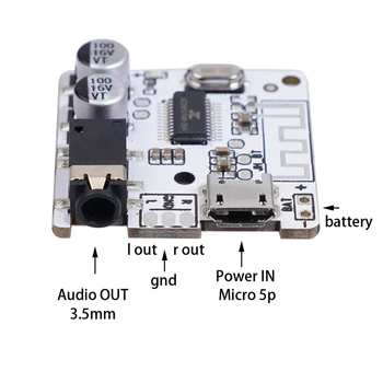 DIY Bluetooth Audio Prijímač Rady Bluetooth 4.0 4.1 4.2 5.0 MP3 Lossless Dekodér Board Bezdrôtové Stereo Hudby Modul 3.7-5V