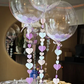 DIY Svadby, Narodeniny, Party Dekorácie Hélium Balóniky Bobo Balóny Pierko Transparentné PVC Balón Party Láskavosti Vianočný Dekor