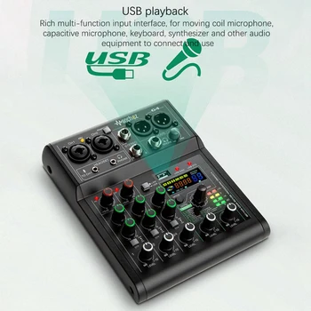 G4 Zvukovú Kartu Audio Mixer Zvuk Palube Konzoly Stôl System Interface 4 Kanálový USB Bluetooth 88 Miešanie Účinky