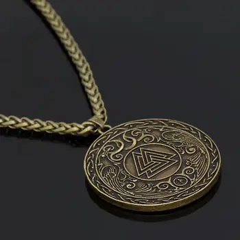 Viking Náhrdelník Prívesok Keltský Symbol Trojuholníka Amulet Prívesok Náhrdelník pánske Retro Trend Módnych Šperkov Darček