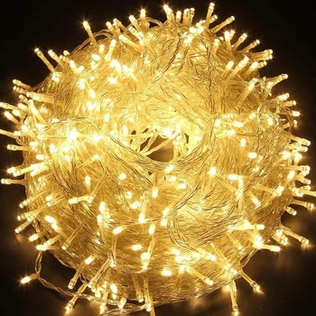 10-100M LED Reťazec Svetlá Dovolenku Garland Vianočné Osvetlenie Vonkajšie Dekorácie pre Svadobné Party Nový Rok Víla Garland