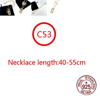 C53 s925 mincový striebro náhrdelník osobnosti módy kríž vyložená kamenným prívesok reťazca pozlátené twisted punk štýl NEW horúce