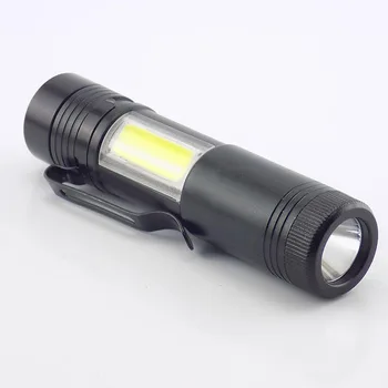 O5 Strane KLASU Pocket Flash Svetlá Mini LED Baterka Pracovné Svetlo rucneho S Klip Flash Lampa Lanterna AA Batérie Vysoko Výkonný