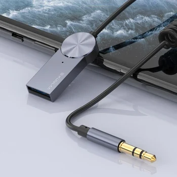 Adaptér Bluetooth Dongle Kábel 3,5 MM Jack Aux Bluetooth Prijímač 5.0