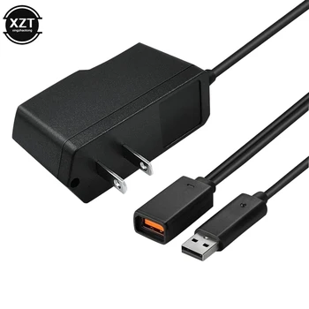 USB AC 100V-240V Napájacieho Adaptéra US/EU Plug Adaptéry USB Nabíjanie Nabíjačky Pre Microsoft Xbox 360 XBOX360 Kinect Senzor 5