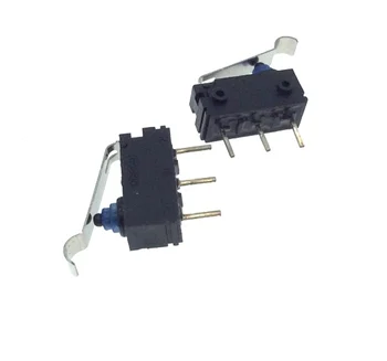 10pcs pôvodné Omron zahnutá rukoväť malé auto micro switch D2HW pin s 2 upevňovacie otvory nepremokavé a zapečatené