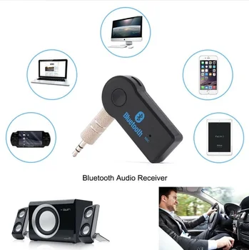 Auto Bezdrôtové Bluetooth Prijímač 2 v 1, 3,5 mm Jack Bezdrôtový Aux Vysielač Auto Adaptér Hudby A2dp Slúchadlá Prijímač s Mic