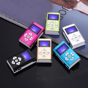 Mini MP3 Prehrávač s Clip Prenosné MP3 Prehrávač Hudby Podpora 32GB Micro SD TF Karty, LCD Displej Móda, Šport, Hudba Prehrávač Walkman
