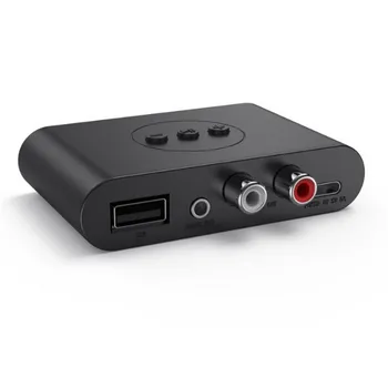 Bluetooth-kompatibilné Audio Prijímač U Diskov RCA, 3.5 3.5 mm AUX Jack Stereo Hudby Bezdrôtový Adaptér s Mic Pre Reproduktora Automobilovej Súpravy 20#