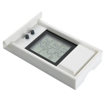 LCD Digitálny Nepremokavé Pamäť Teplomery Záhradný Dom Stenu Meranie Teploty Max Min Hodnota Displej -20~50C 4