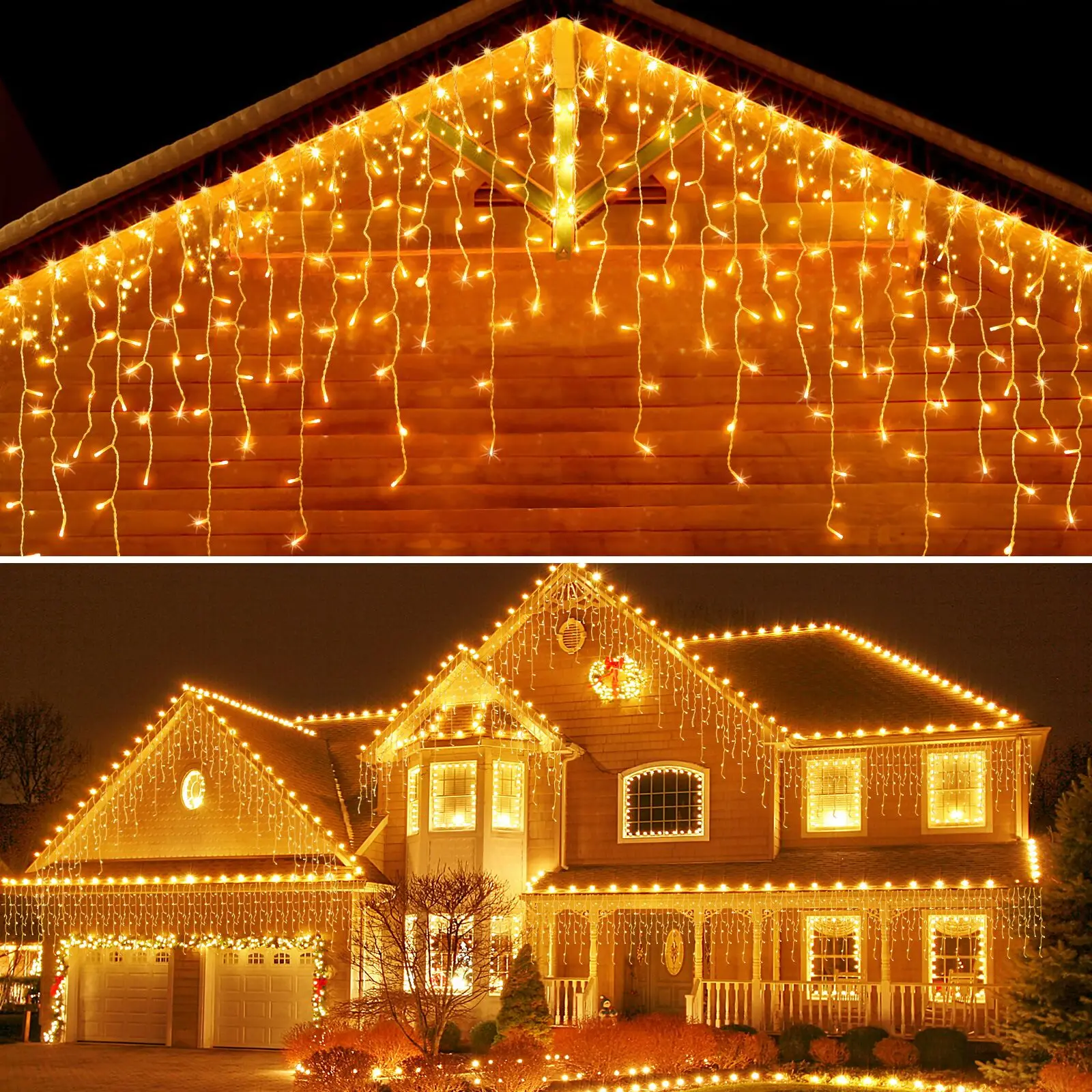 3-20m LED Víla String Svetlá Opony Garland Časti 0.5-0.7 m Led Vianočné Dekorácie pre Domov Nový Rok Lampa Dovolenku Dekoratívne 2