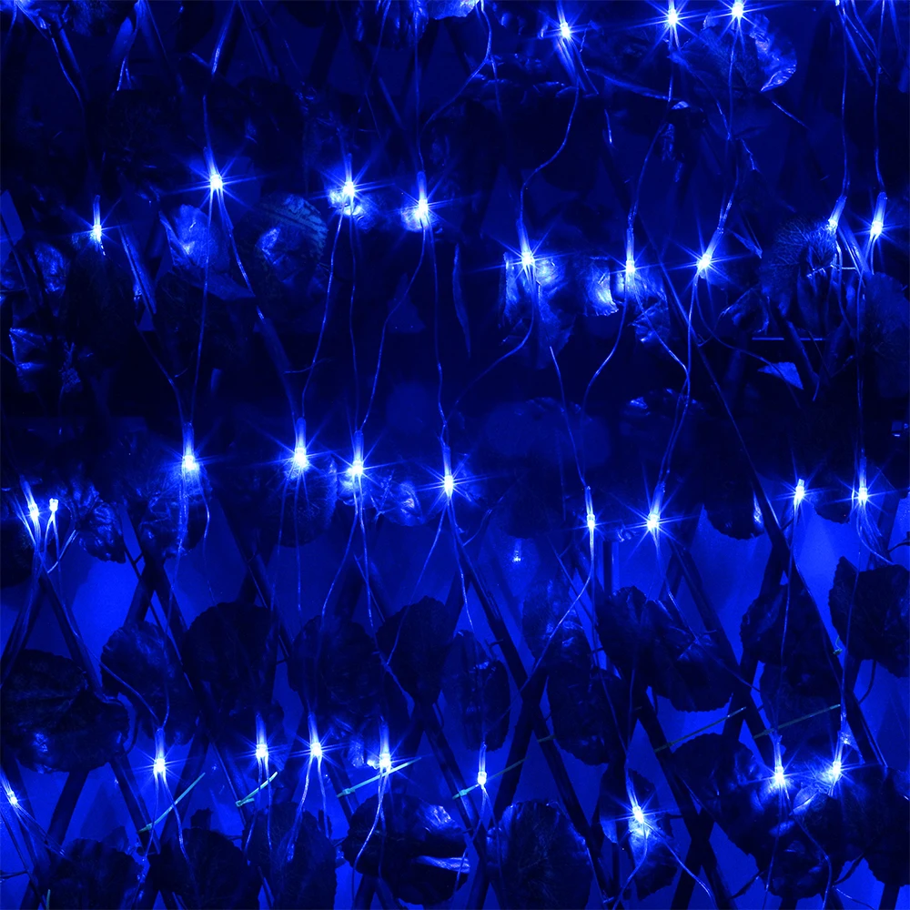 3M x 2 M 200 LED Čistý Svetelný Záves Čistý String Svetlo 1,5 x 1,5 M 96LEDs Vonkajšie Domov Nový rok Vianočné Svetelné dekorácie 220V 110V 2