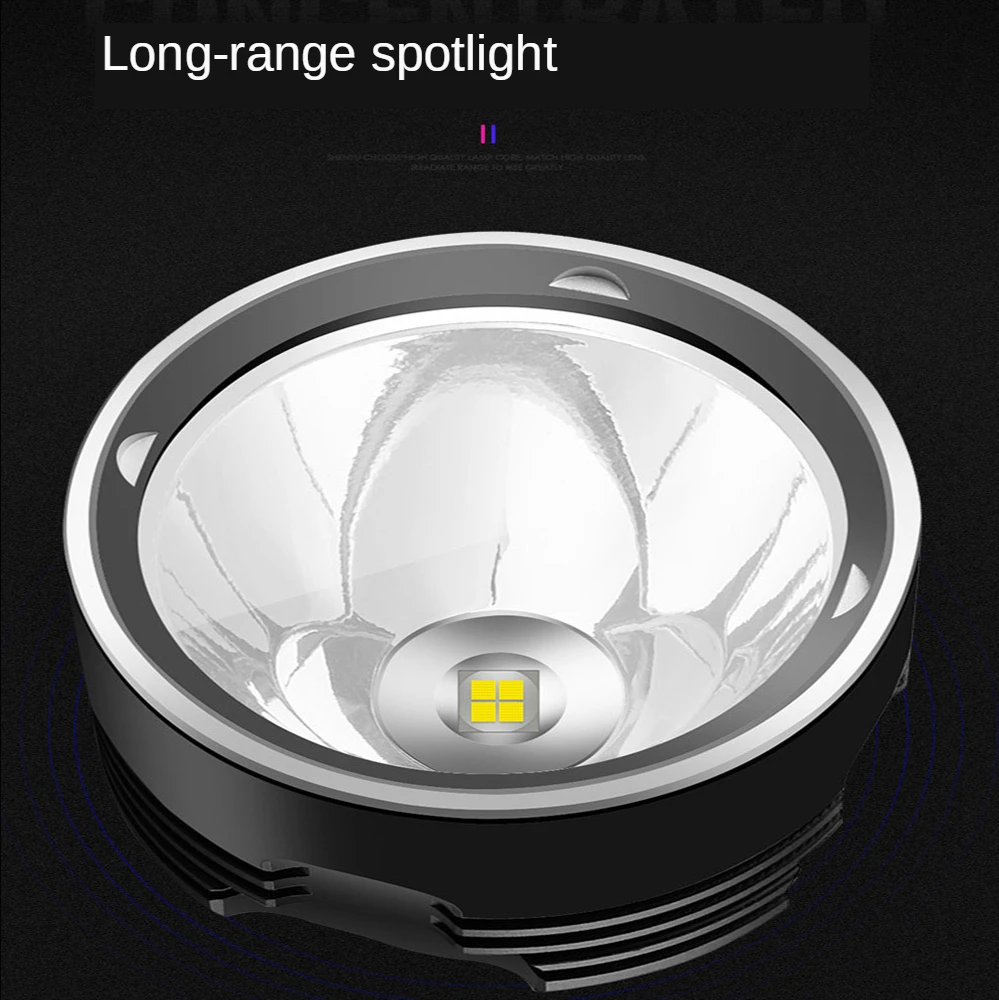 Super Jasné LED Baterka Prenosné L2 XHP50 Taktické Pochodeň USB Nabíjateľné Nepremokavé Pochodeň Ultra Svetlé Svietidla, Camping 2