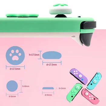 Kľúčové Nálepku Ovládač Tlačidlo s Palcom Stick Grip Spp Ochranný Kryt pre Nintendo Prepínač Radosť-Con Radič Pokožky Farebné Prípade