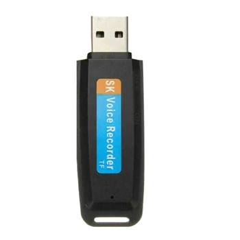 U-Disk Digitálne Audio Hlasový Záznamník Pero, Nabíjačka, USB Flash Disk, Až 32 gb Mini SD TF Vysokej Kvality 3