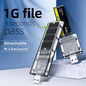 M. 2 vysokorýchlostné USB Adapter Pre SATA M. 2 SSD SATA-založené M. 2/pre NGFF (B Kľúč) SSD 2242 2260 2280mm Solid-State Disky,
