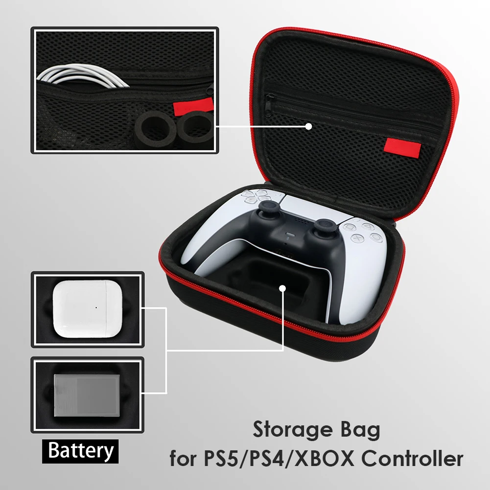 Gamepad prepravný Vak Prípade, EVA Ovládač Puzdro pre PS5/PS4/XBOX/8bitdo/GULIKIT Herný ovládač Ochranné Skladovanie Prenosný Kryt 3