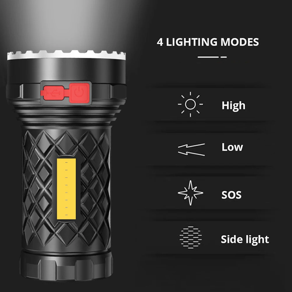 Prenosné COB LED Blesku Nabíjanie pomocou pripojenia USB Mini Horák, Prenosné Lampy, potreby na Kempovanie, Cestovanie, Dobrodružstvo Osvetlenie Gadgets 3