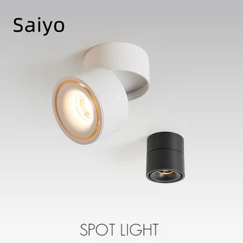 Saiyo Led Reflektory Povrchovú montáž 5W7W10W12W CREE Čipom KLASU Nastaviteľné pre Domáce Obchod s Oblečením 220V Stropné lampy
