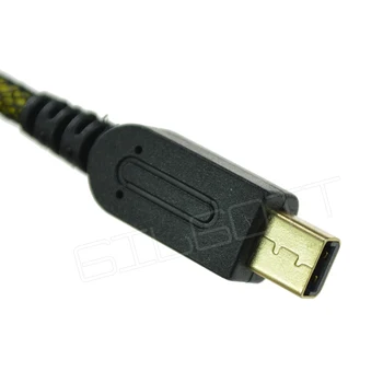 2 v 1 Nabíjací Kábel pre 3DS USB 2.0 1.5 m 24K Zlatom Napájania, nabíjací Kábel pre Nintendo 3DS XL/DSi/DSi XL Nabíjačky