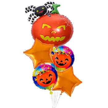 5pc Halloween Party Balóny Tekvica Ghost Balóny, Dekorácie Spider Fóliové Balóny, Nafukovacie Hračky Bat Globos Strany Supplie