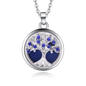 Strom Života Aromaterapia Šperky Difúzor Náhrdelník Pre Ženy, Otvorené Lockets Prívesky Vôňou Parfumu Esenciálny Olej Difúzor