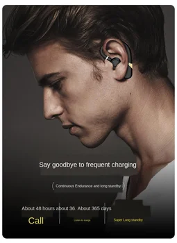 Športové Headset Bluetooth Bezdrôtové Nepremokavé Earhook Jedného Ucha Univerzálne Slúchadlá pre Xiao Mi iPhone Huawei Oneplus