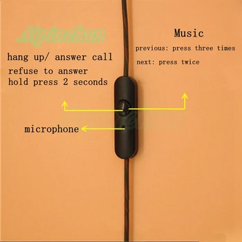 Aipinchun 3,5 mm DIY Slúchadlá Audio Kábel s Mikrofónom Slúchadlá Opravy Náhradný Drôt 120 cm Dĺžka Konektor AA0185