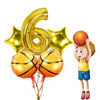 Narodeniny balón 18-palcové basketbal party dekorácie balón nastaviť chlapec basketbal tému, narodeniny, party dekorácie balón nastaviť