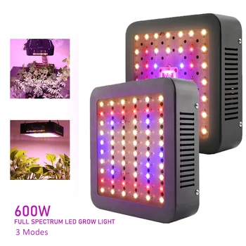 600W celé Spektrum COB LED Rásť Svetlo AC85~265V Pre emisie Skleníkových Vnútorné zariadenia a Kvet Vysoký Výnos Rast Rastlín Lampa