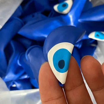 12CT turecký Oko Balóny Narodeninovej Party Dekorácie Modré korálky Latexový balón Svadobné Svadobné Sprcha Ochranu Očí Dekor