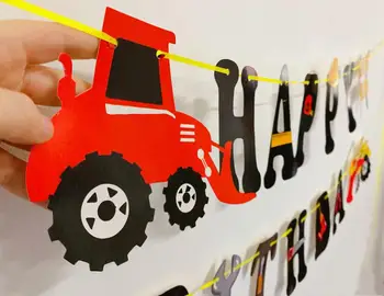 Bager balóny narodeniny vlajka latexové balóny inžinierstva truck balóny boy theme narodeninovej párty dekorácie