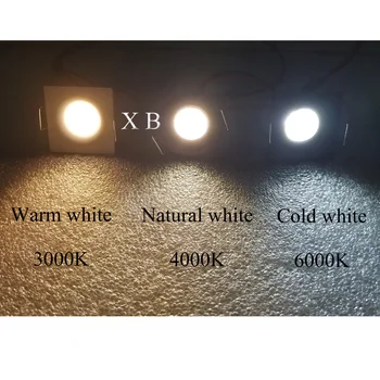 Mini COB LED Downlight Stmievateľné Rez Otvor Pod Skrinku Spot Light 3W na Šperky Zobraziť Zapustené Stropné Svietidlo AC85-265V