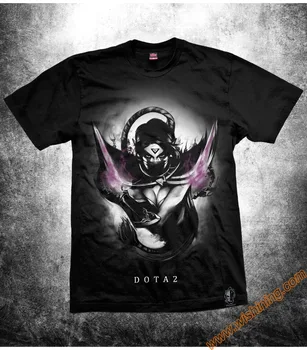 DOTA 2 SF Tieň Fiend T-shirt DOTA2 Templar Assassin Phantom Assassin Kolos Hrdina Tričko Hra Nevermore Tee Tričko