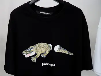 Palm Anjeli Krokodíla Muži Ženy Unisex Milovníkov Štýlu Módy Bavlna Bežné Krátky Rukáv Kolo Krku T Shirt Priateľ Dar T-Shirt 5