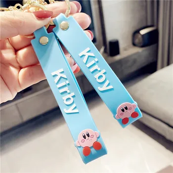 2021 Nové Kawaii Špeciálne Ružová Kirby Hviezda Dobrodružstvo Hra Animal Prívesok Silica Gel Keychain Pre Ženy Taška Auto Bábiky Deti Hračky