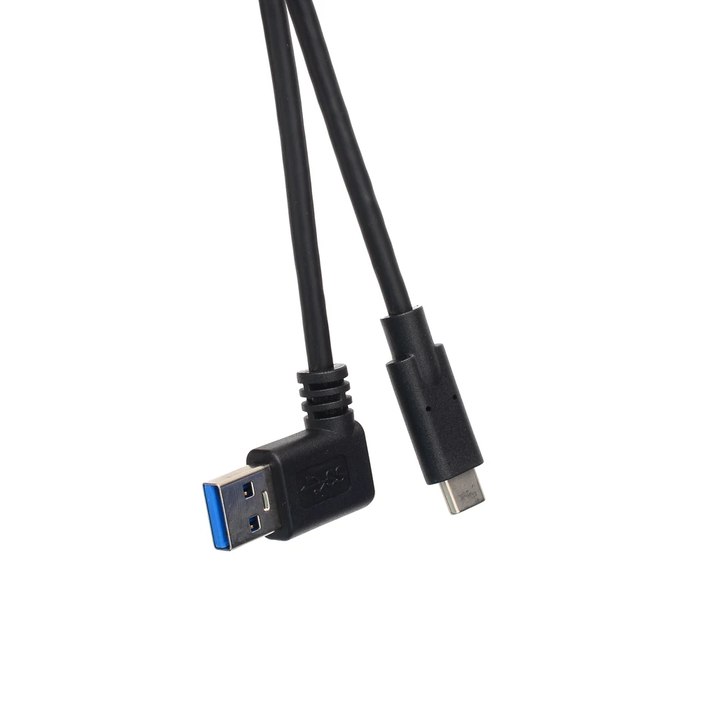 1M USB 3.1 Typ-C Mužov a 90 Stupňov v Pravom Uhle USB 3.0 Typ-A Samec na USB Sync Dátový Nabíjací Kábel pre Xiao 4C/5 Huawei