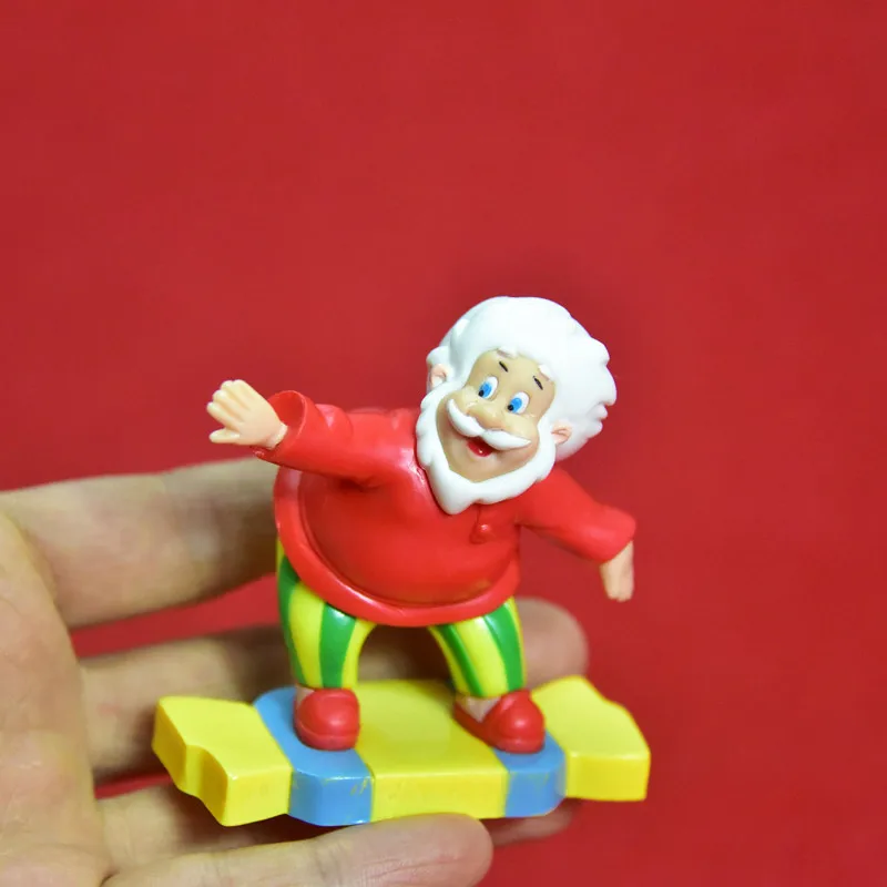 2 KS 7 cm Santa Claus ručne vyrobené model ozdoby lyžovanie Santa Claus poslal dary 0